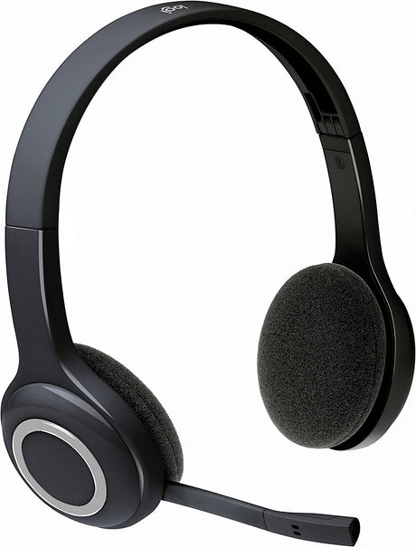 Logitech H600 wireless headset – worn on head