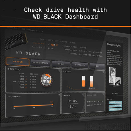 WD Black SN850 NVMe SSD – gaming heatsink version