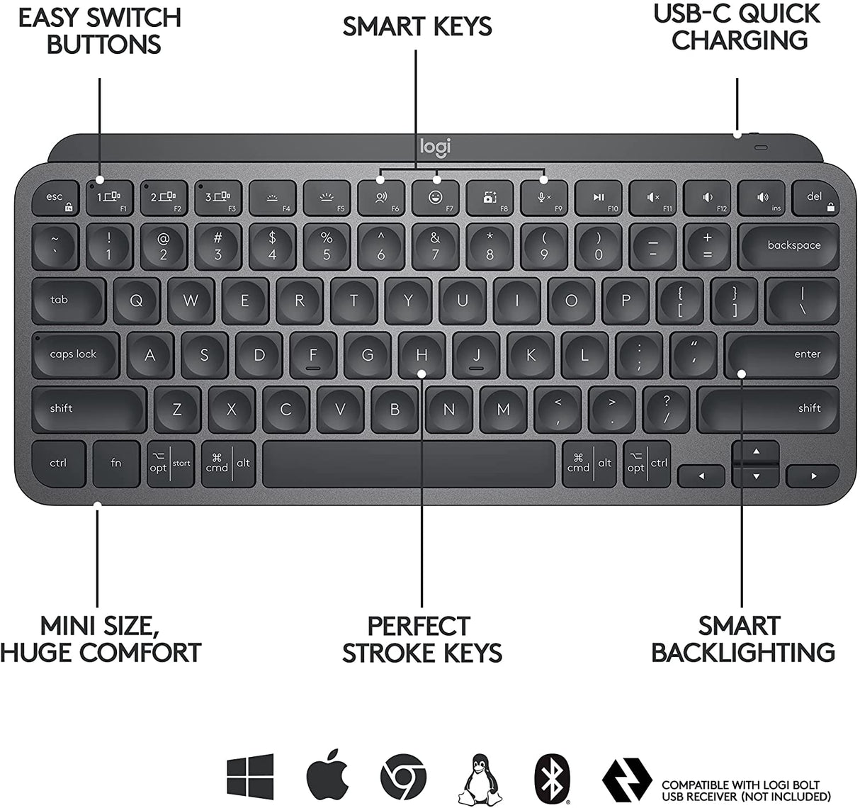 لوجيتك MX Keys Mini - Ara