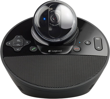Logitech BCC950 conference webcam – microphone detail