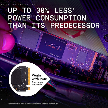WD Black SN750 SE NVMe SSD – M.2 form factor