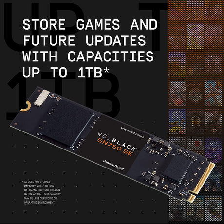 WD Black SN750 SE NVMe SSD – 3200MB/s read speed