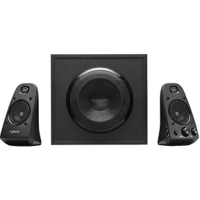 Logitech Z623 2.1 speaker system – front view with subwoofer