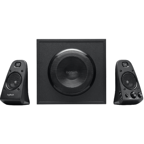 Logitech Z623 2.1 speaker system – front view with subwoofer