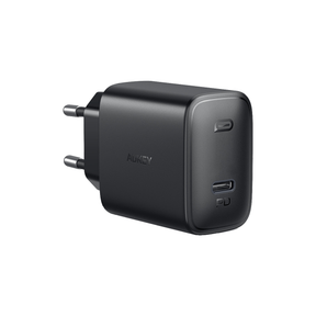 Aukey Swift 18W PD wall charger – front view black