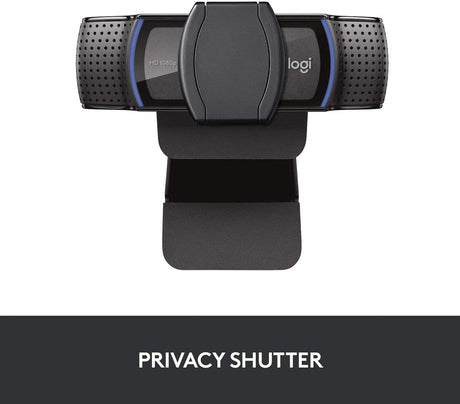 Logitech C920s Pro webcam – privacy shutter closed