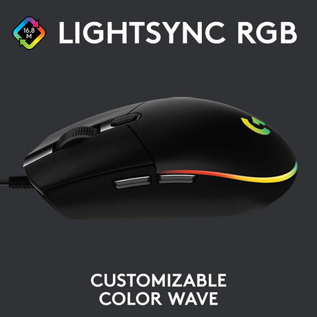 Logitech G203 gaming mouse – LIGHTSYNC RGB lighting