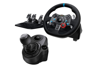 Logitech G29 racing wheel and shifter bundle complete setup