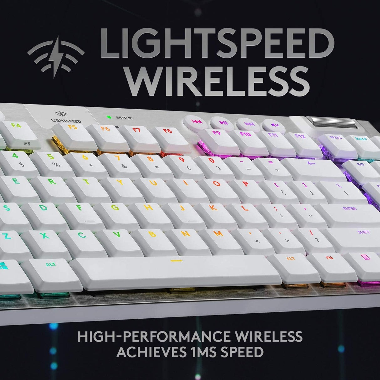 لوحة مفاتيح الألعاب الميكانيكية Logitech G915 من لوجيتك, GL Tactile Lightspeed Wireless RGB