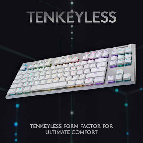 Logitech G915 TKL Mechanical Gaming Keyboard GL Tactile Lightspeed Wireless RGB - DokanTech #