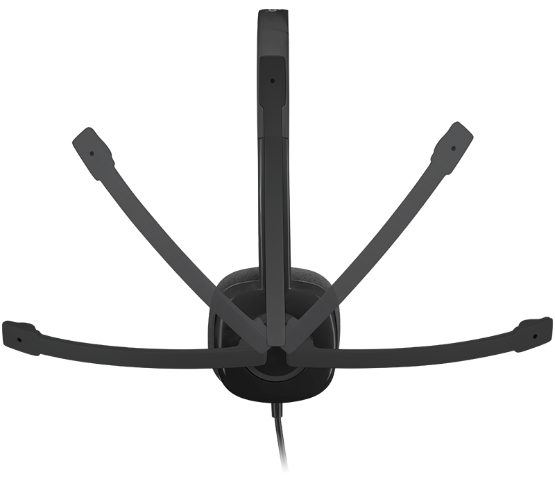 Logitech H151 Stereo Headset – Over-Ear, 3.5mm Jack, Black – 1100 Series