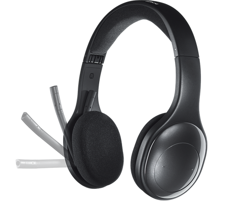 Logitech H800 wireless headset – folded compact design