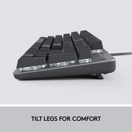 Logitech K845 mechanical keyboard – angle view