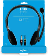 Logitech H110 Stereo Headset - Black