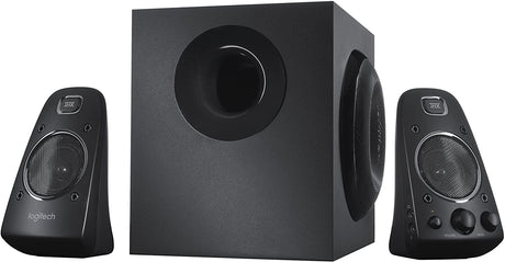 Logitech Z623 2.1 speaker system – subwoofer close-up