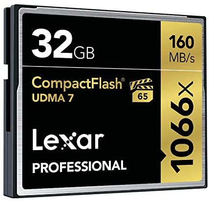 Lexar Professional 1066x CF card – speed specs label