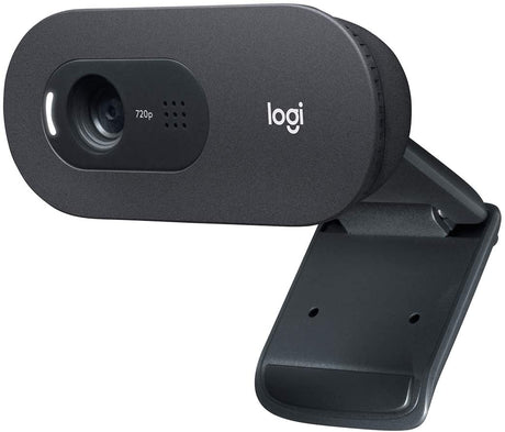 Logitech C505 HD webcam – front view black