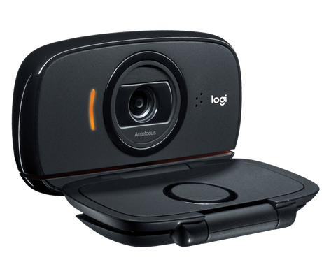 Logitech C525 HD webcam – clip mounted on laptop