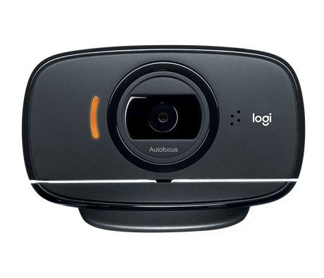 Logitech C525 HD portable webcam – front view folded