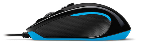 Logitech G300s wired gaming mouse – angle view