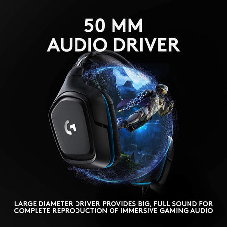 Logitech G432 gaming headset – DTS Headphone:X 2.0 detail