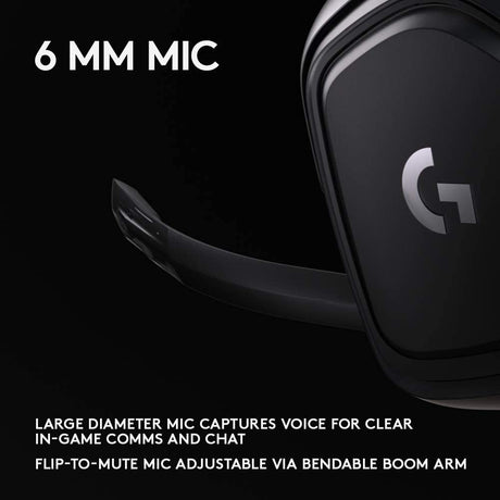 Logitech G432 gaming headset – ear cushion detail