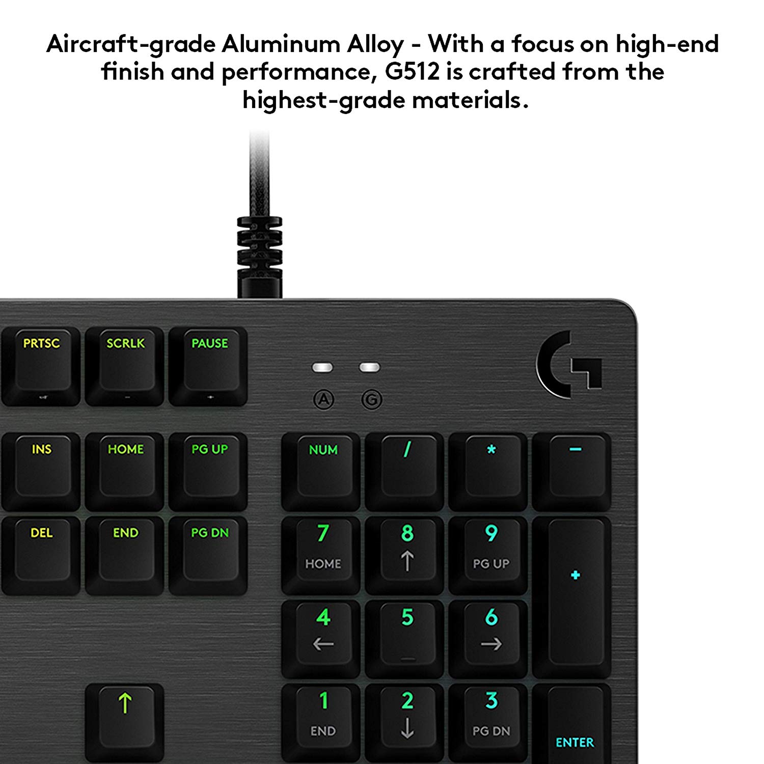 Logitech G512 Carbon RGB Gaming keyboard GX Blue Clicky