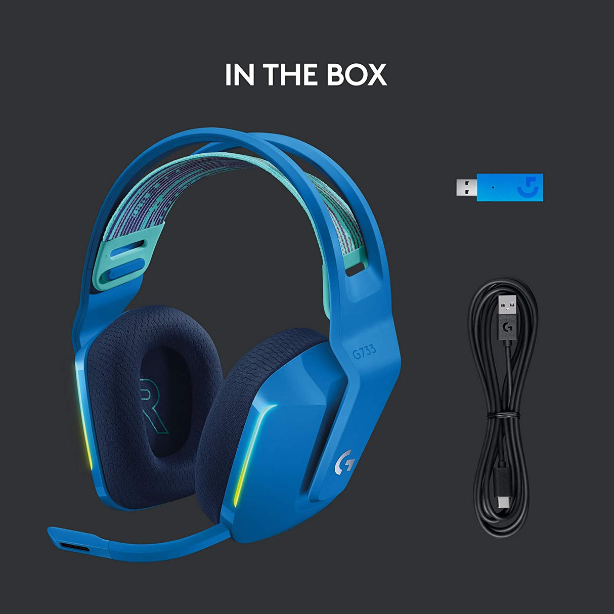 Logitech G733 LIGHTSPEED Wireless RGB Gaming Headset - DokanTech #
