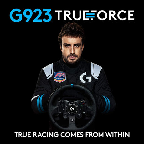 عجلة قيادة ودواسات من لوجيتك G923 مزودة بـ TRUEFORCE