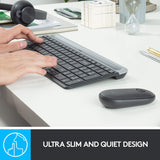Logitech MK470 Wireless Slim Keyboard and Mouse Black - DokanTech #