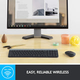 Logitech MK470 Wireless Slim Keyboard and Mouse Black - DokanTech #
