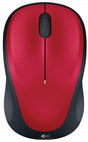 Logitech M235 wireless mouse – red color variant