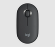 Logitech M350 Pebble on laptop desk lifestyle