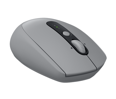 Logitech M590 silent wireless mouse – desktop lifestyle