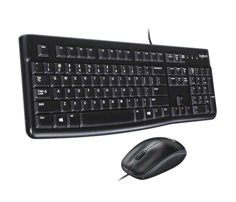 Logitech MK120 Wired Mouse and Keyboard ARA Combo _( Black )