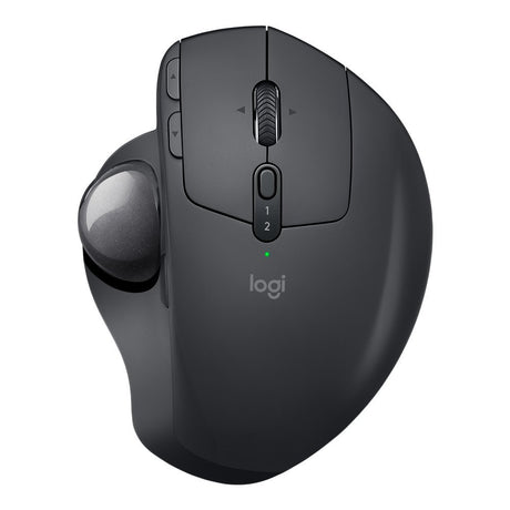 Logitech MX ERGO wireless trackball mouse – front view