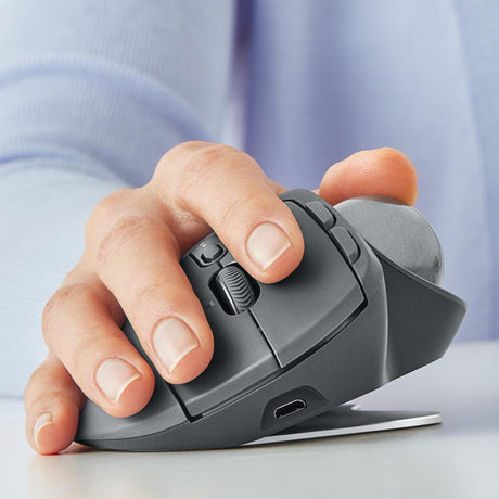 Logitech MX ERGO wireless trackball – desk lifestyle