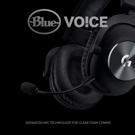 Logitech G Pro X gaming headset – Blue VO!CE mic technology