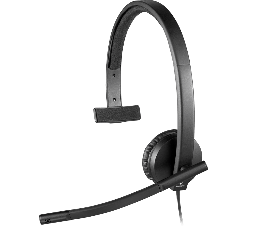 سماعة رأس لوجيتك USB H570e مونو مع ميكروفون عازل للضوضاء - أسود