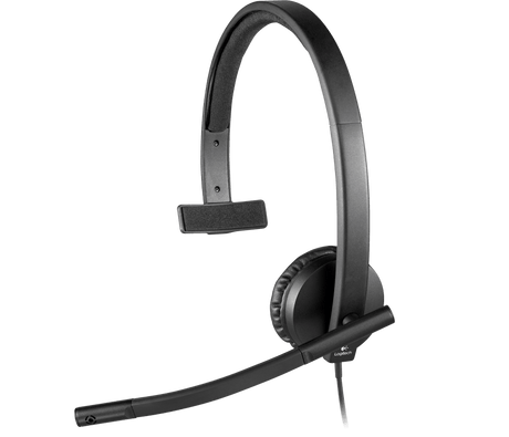 Logitech H570e Mono headset – single ear design