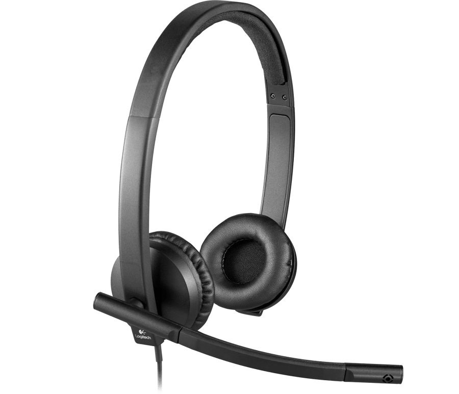 Logitech H570e Wired Headset, Stereo Headphones with Noise-Cancelling Microphone
