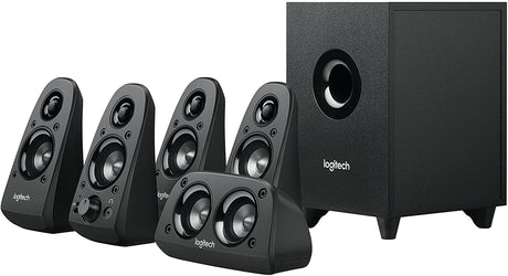 Logitech Z506 5.1 speaker system – subwoofer close-up