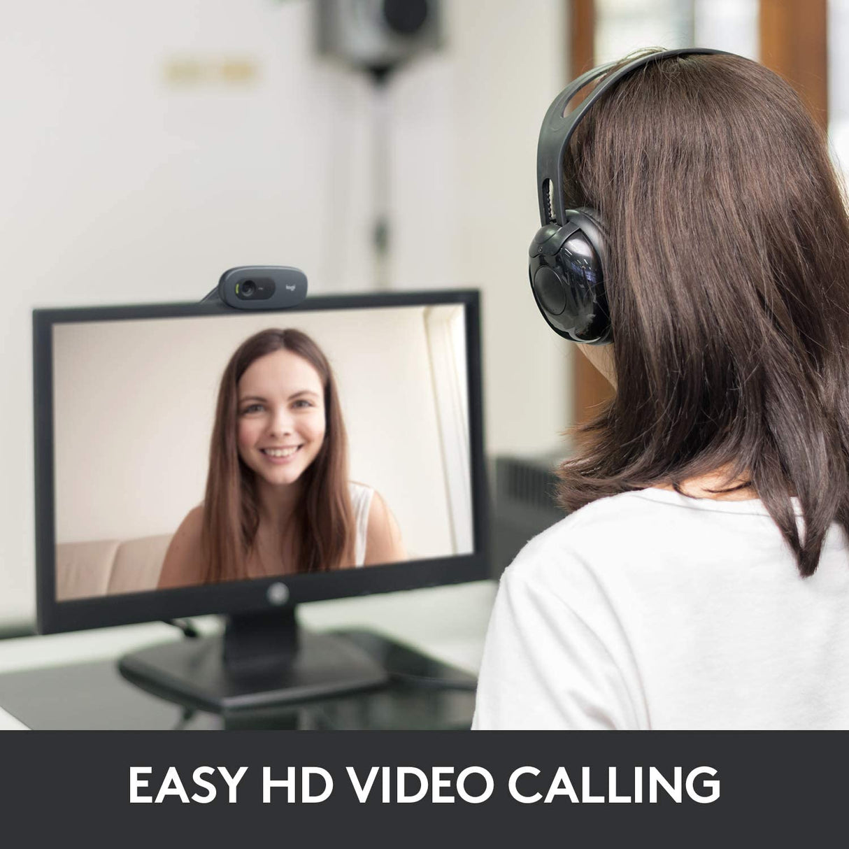 Logitech C270 HD 720p video calling Webcam - DokanTech #