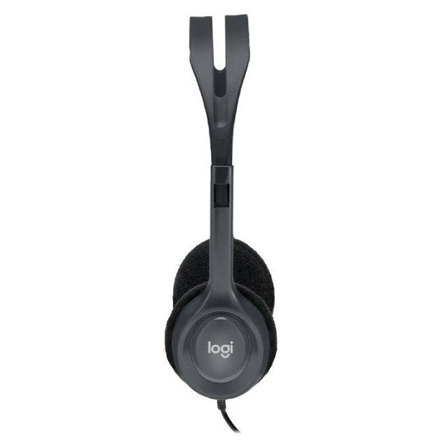 Logitech H111 Stereo Headset with Microphone - Black - DokanTech #