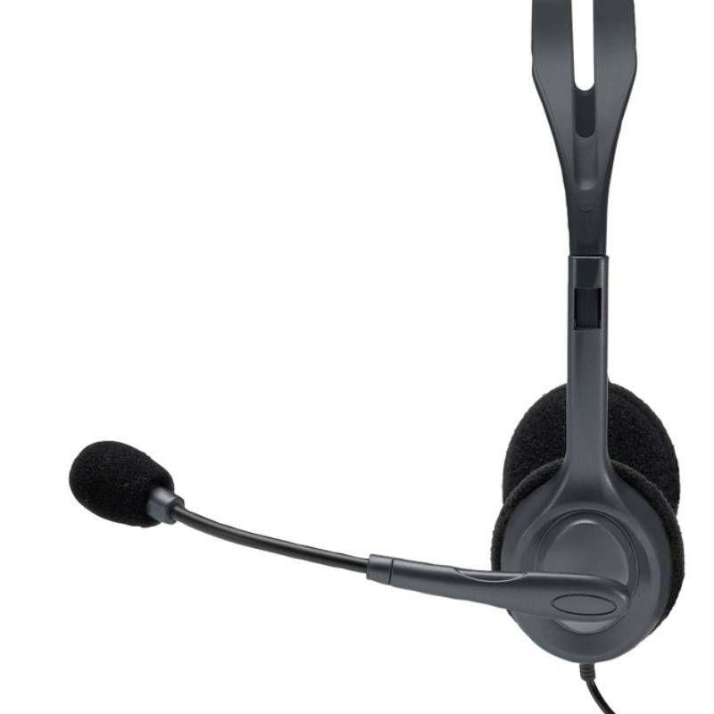 Logitech H111 Stereo Headset with Microphone - Black - DokanTech #