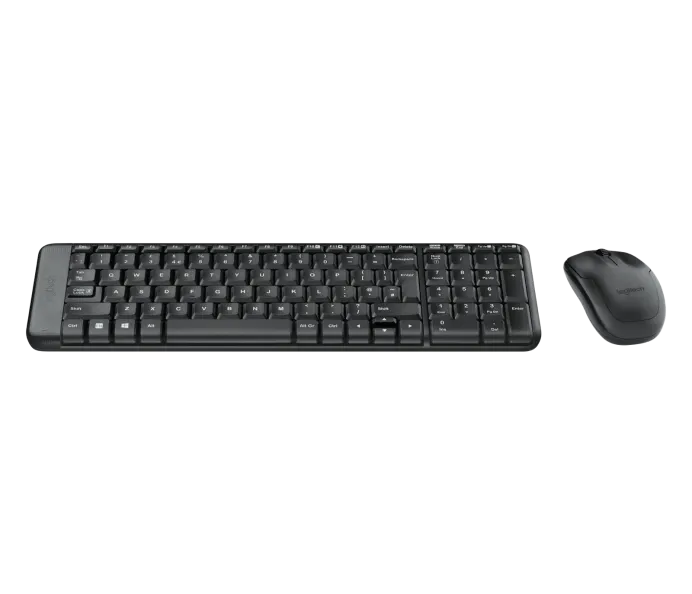 Logitech Mk220  Wireless Keyboard and Mouse Combo  _  Black