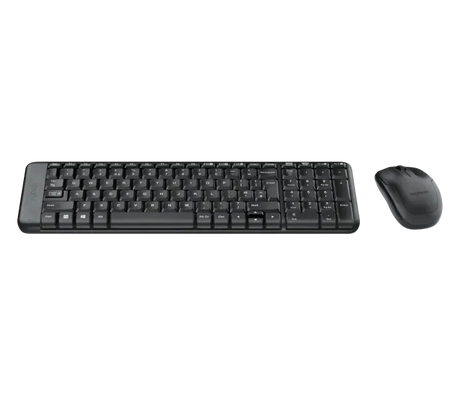 Logitech Mk220  Wireless Keyboard and Mouse Combo  _  Black - DokanTech #