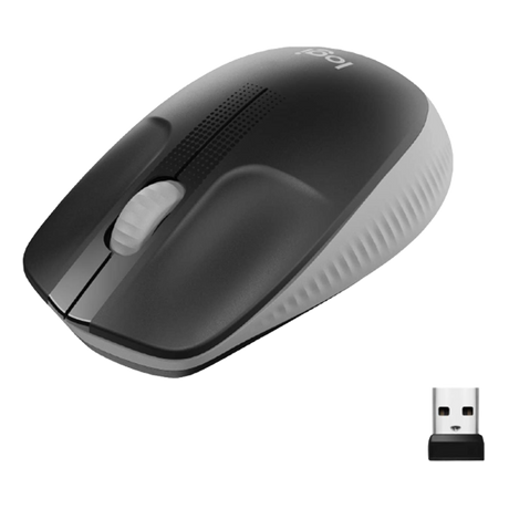Logitech M190 Wireless Mouse Full Size Ambidextrous Curve Design - DokanTech #