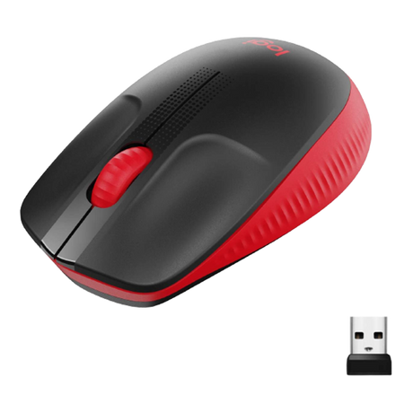 Logitech M190 Wireless Mouse Full Size Ambidextrous Curve Design - DokanTech #