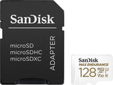 بطاقة Sandisk Max Endurance بسرعة 100/40 ميجابايت/ثانية وسرعة 15000 ساعة مع محول Micro SDXC